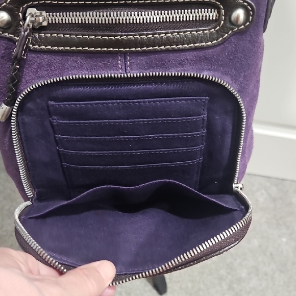 Coldwater Creek Purple Crossbody Bag with Silver Accents - Picture 6 of 12